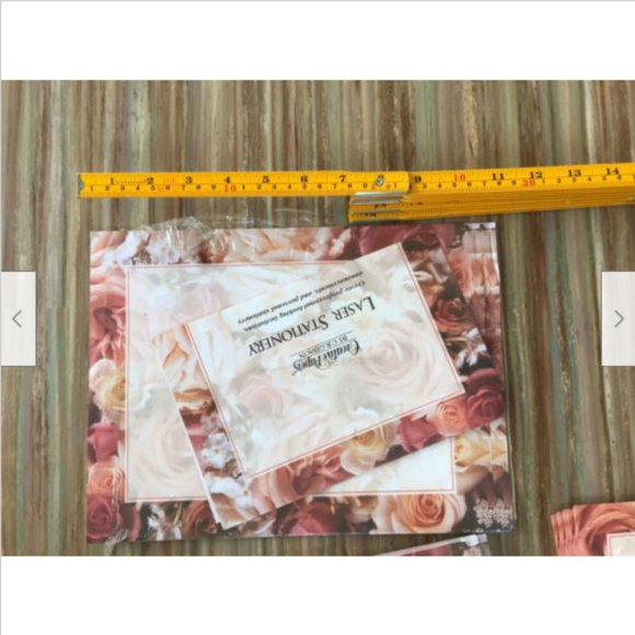 Rose Border Creative Papers Acid-Free Stationary CR Gibson 8.5x11 Paper Envelope - Picture 2 of 8